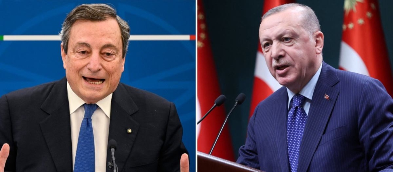 «Κρίση» Ιταλίας – Τουρκίας: Κλήθηκε ο Ιταλός πρέσβης στην Άγκυρα για το «δικτάτορας» του Μ.Ντράγκι