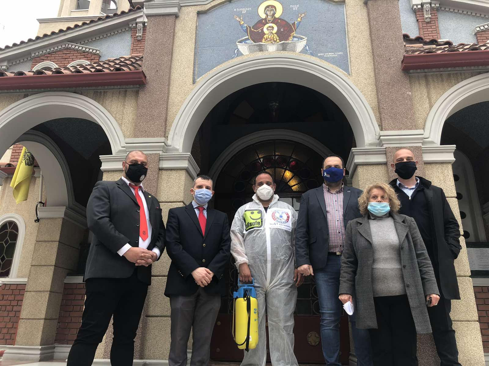 Απολύμανση του Ιερού Ναού της Ζωοδόχου Πηγής Αμπελοκήπων της Ιεράς Μητροπόλεως Νεαπόλεως & Σταυρουπόλεως Θεσσαλονίκης