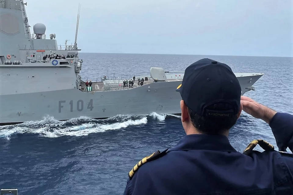 Η φρεγάτα «Έλλη» πραγματοποίησε συνεκπαίδευση με μονάδες του ΝΑΤΟ στη Κρήτη (φωτο)