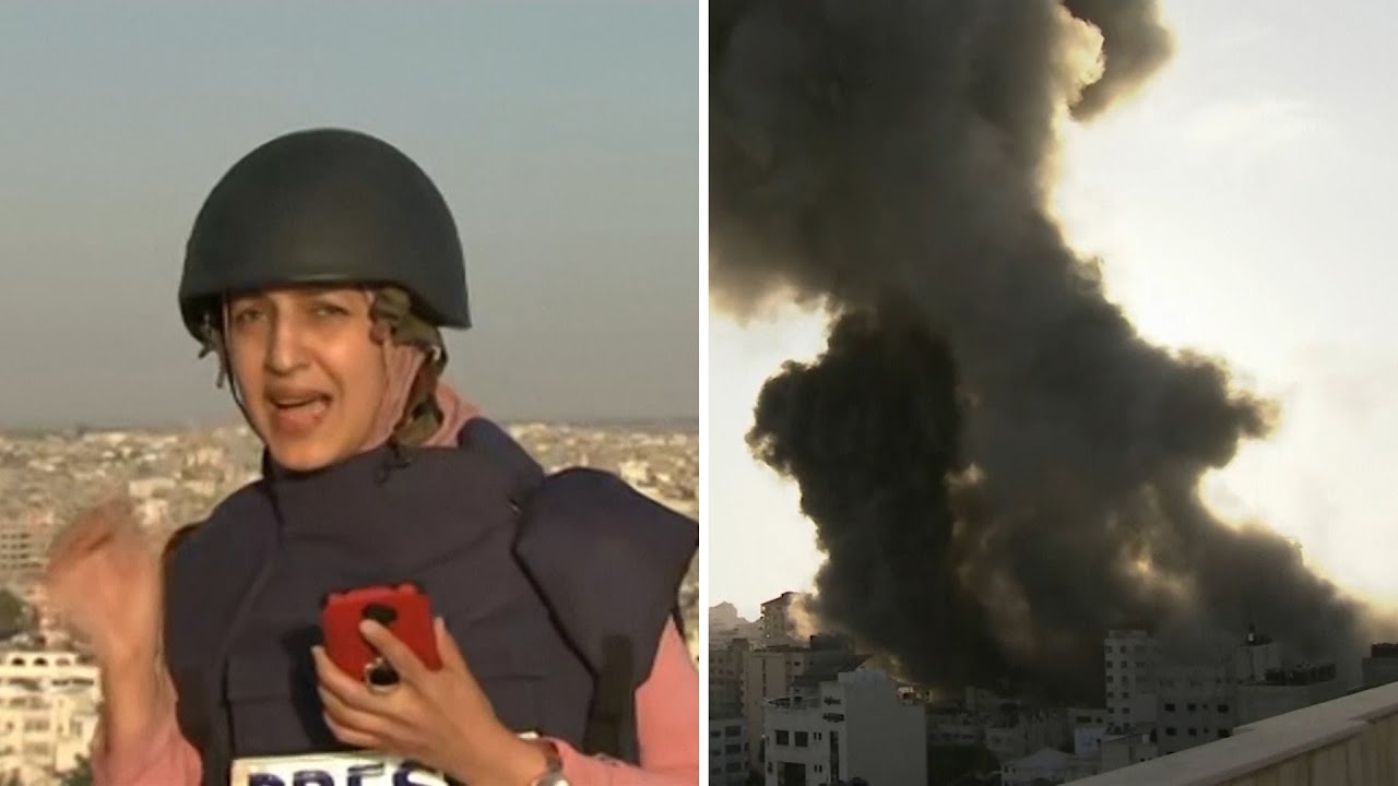 Γάζα: Η στιγμή που ρεπόρτερ καταγράφει live βομβαρδισμό σε κτίριο (βίντεο)