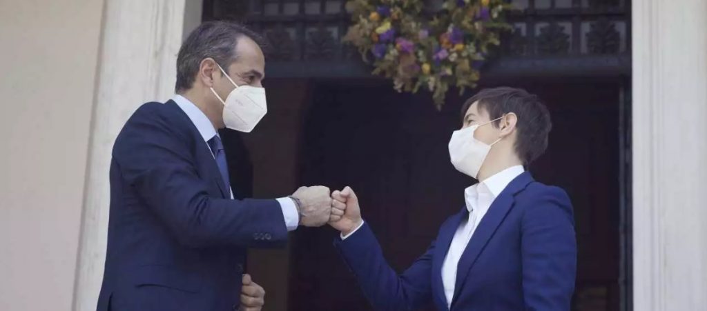 K.Mητσοτάκης σε Α.Μπρνάμπιτς: «Ανυπομονούμε να δεχτούμε τους Σέρβους τουρίστες»