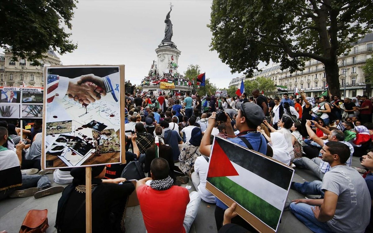 Γαλλία: Ένταση και συμπλοκές σε διαδήλωση υπέρ της Παλαιστίνης – Χρήση χημικών από την αστυνομία