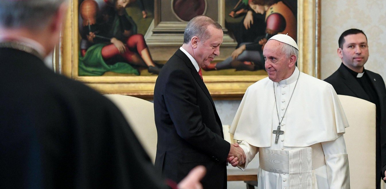 Ρ.Τ.Ερντογάν σε Πάπα Φραγκίσκο: «Όλη η ανθρωπότητα πρέπει να ενωθεί κατά του Ισραήλ»