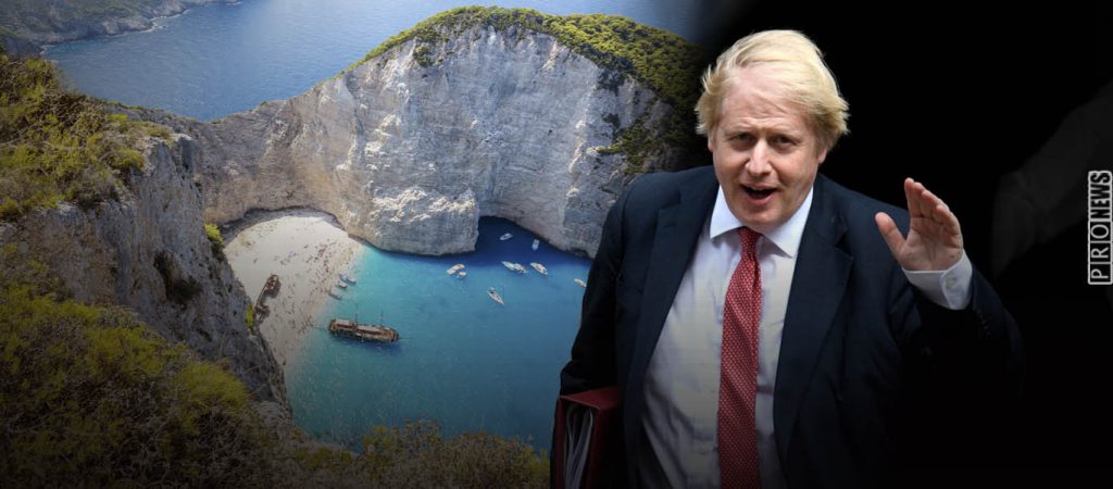 O Μ.Τζόνσον ξέκοψε τις διακοπές στην  Ελλάδα: «Να γίνει ξεκάθαρο τι σημαίνει “πορτοκαλί” χώρα – Μην πηγαίνετε εκεί»