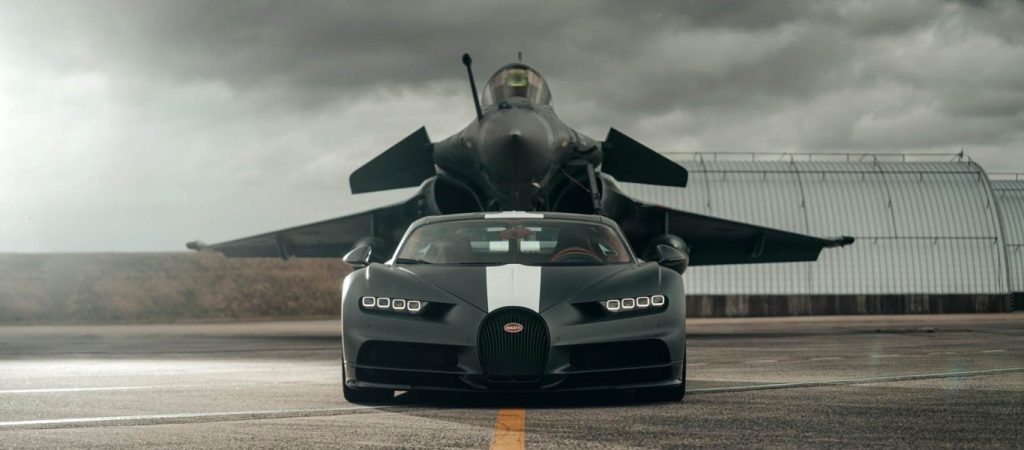 Όταν το Rafale έβαζε «κόντρα» με την Bugatti Chiron (βίντεο)
