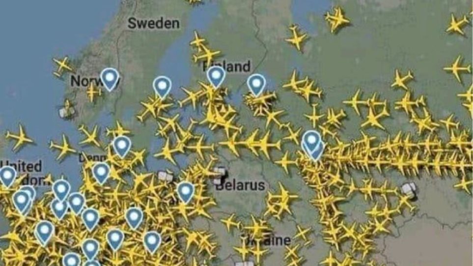 «Η Ευρώπη εν δράσει»: To «νέκρωμα» στο FIR της Λευκορωσίας