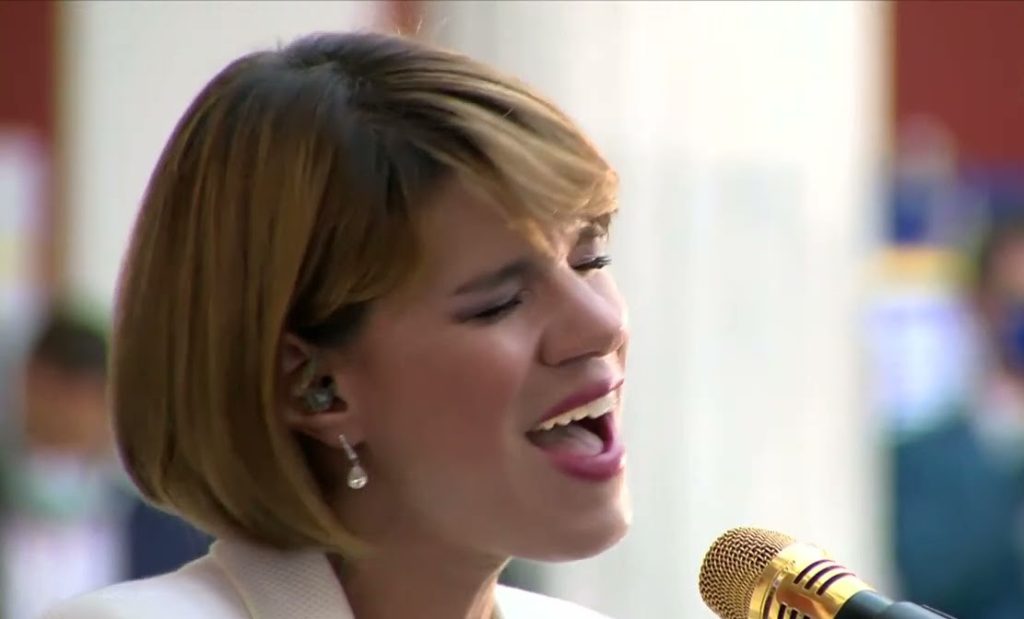 Και η Μόνικα στο Ζάππειο για τα 40 χρόνια από την ένταξη στην ΕΕ και… χαμός στο Twitter: «Ράγισαν τα κρύσταλλα»