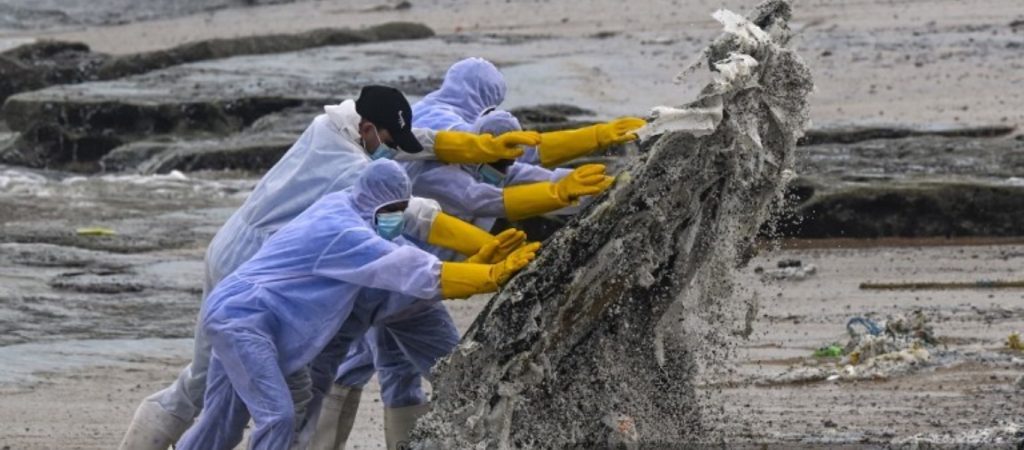 Τεράστια καταστροφή στην Σρι Λάνκα – Ξεβράστηκαν τόνοι πλαστικού μετά από φωτιά σε πλοίο