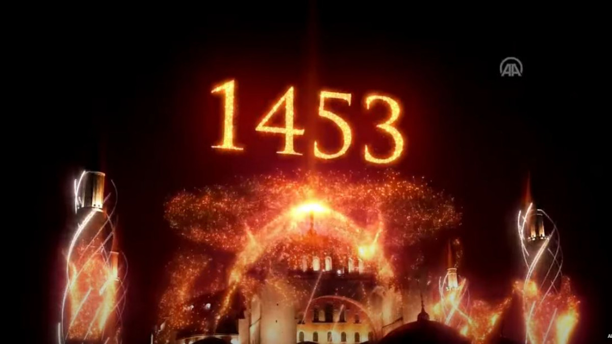 Έχει «σπάσει φρένα» ο Ρ.Τ.Ερντογάν… 2: Με σόου πυροτεχνημάτων πάνω από την Αγία Σοφία έκλεισε τις εκδηλώσεις (βίντεο)