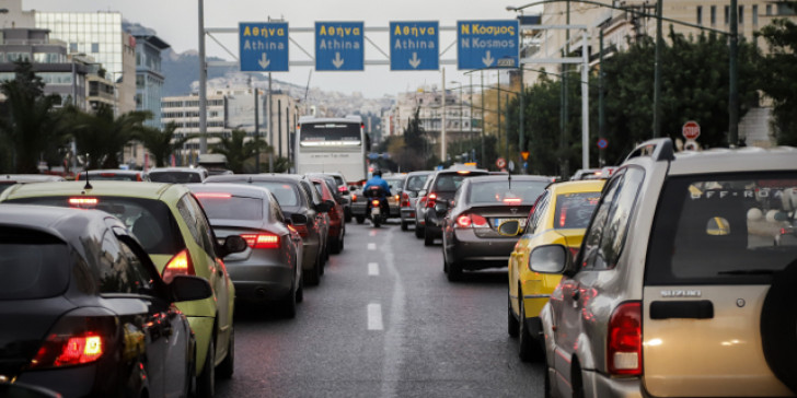 Μποτιλιάρισμα στους δρόμους της Αθήνας – Που εντοπίζονται προβλήματα (φωτο)