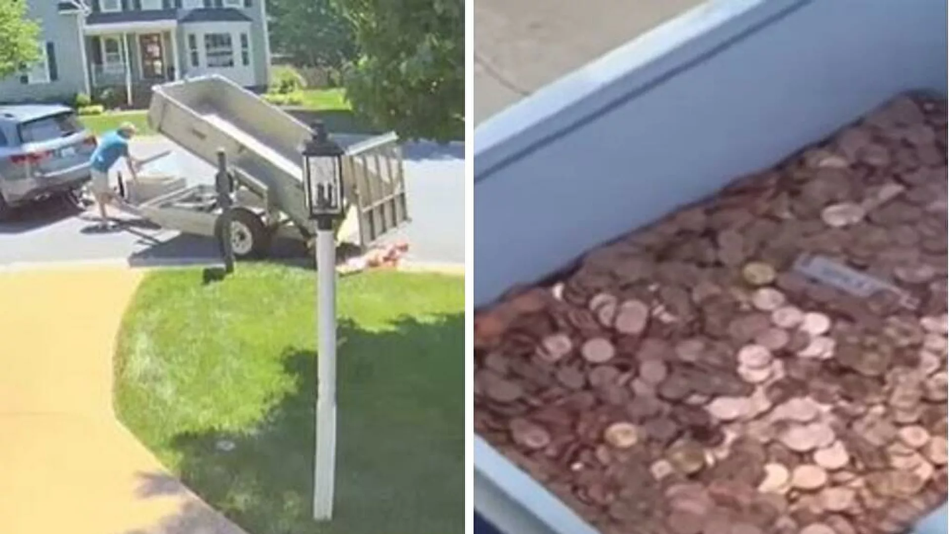 Άντρας πετά σε κέρματα την τελευταία δόση διατροφής στον κήπο της πρώην γυναίκας (βίντεο)