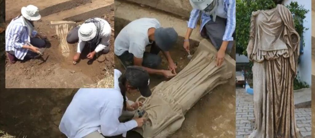 Εντυπωσιακή ανακάλυψη στην Τουρκία – Βρέθηκε άγαλμα γυναίκας 1.800 ετών στην Σμύρνη (βίντεο)