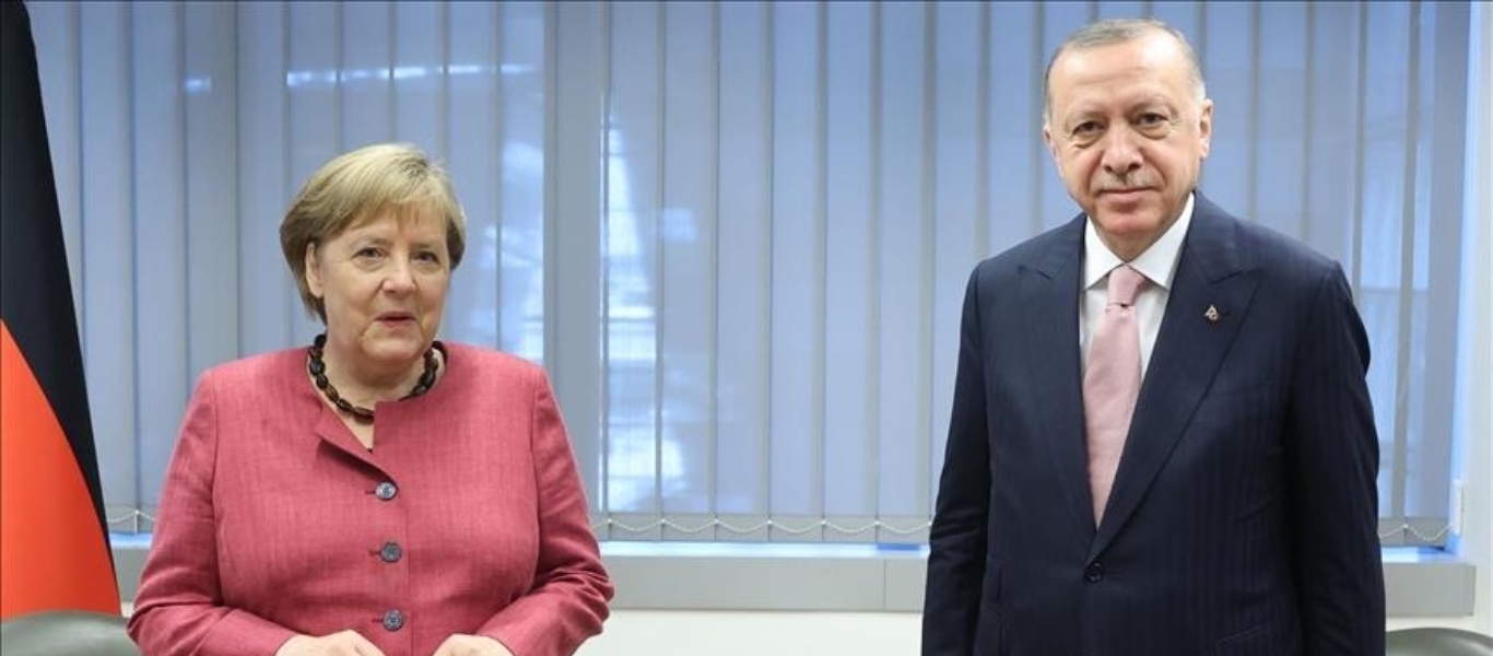 Συνάντηση σε ιδιαίτερα φιλικό κλίμα για Α.Μέρκελ και Ρ.Τ.Ερντογάν στη Σύνοδο του ΝΑΤΟ