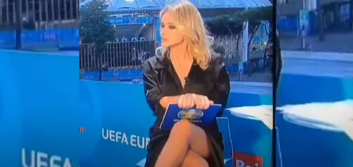 Σαν άλλη Σάρον Στόουν στο «Βασικό Ένστικτο»:  Το σταυροπόδι «κόλαση» δημοσιογράφου στο EURO 2020 (βίντεο)
