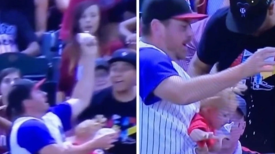 Πατέρας άφησε την κόρη του & όχι την μπύρα για να πιάσει το μπαλάκι του μπέιζμπολ! (βίντεο)