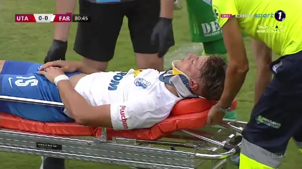 Σοκαριστικός τραυματισμός ποδοσφαιριστή στο ρουμανικό πρωτάθλημα (βίντεο)
