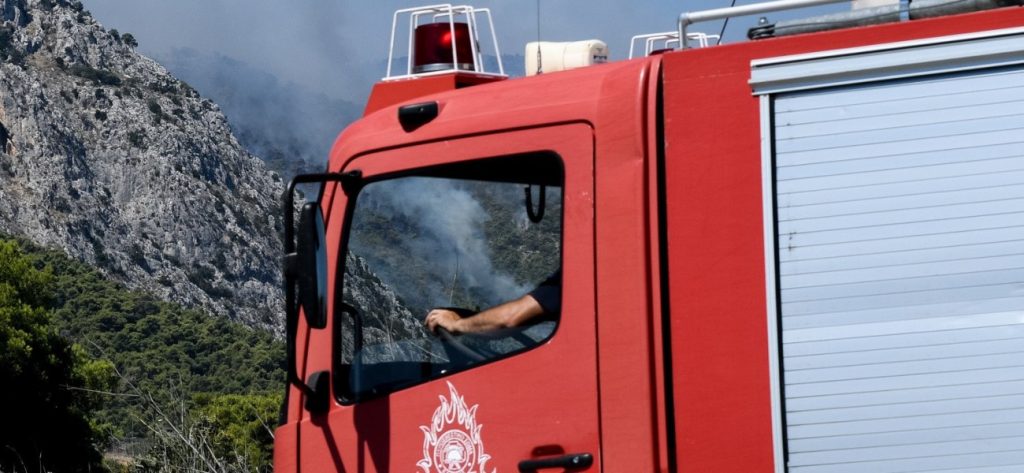 Ξέσπασε πυρκαγιά σε δασική έκταση στην Κάρυστο