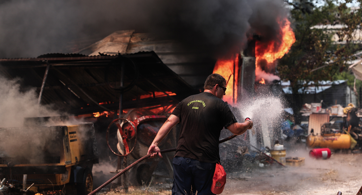 Γ.Πατούλης για φωτιά στη Σταμάτα: «Δεν αποκλείεται ο εμπρησμός»
