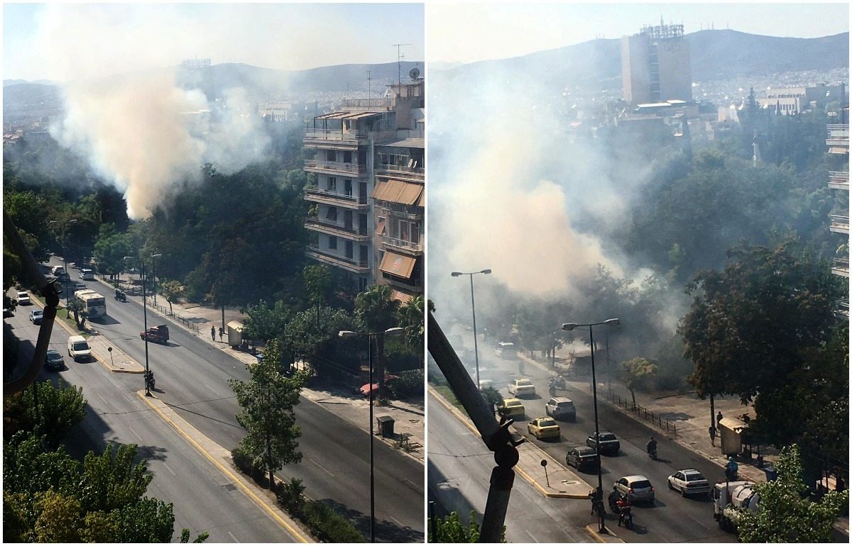 Εύγε: Τέθηκε υπό έλεγχο η φωτιά στο Πεδίον του Άρεως – Η πρώτη επιτυχία της κυβέρνησης! (upd2)