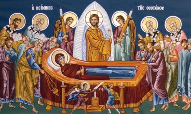 Πώς ερμηνεύεται η εικόνα της Κοίμησης της Θεοτόκου;