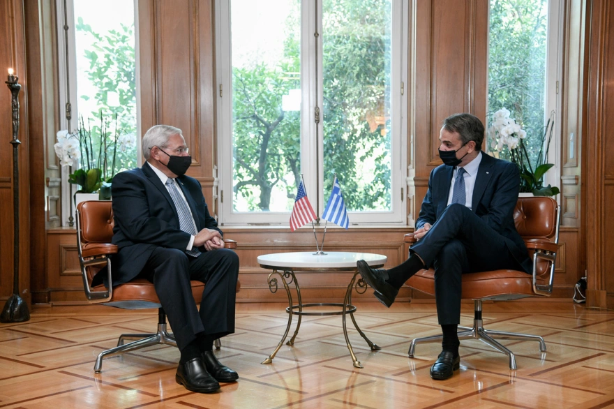 Με τον γερουσιαστή Ρ.Μενέντεζ συναντήθηκε ο Κ.Μητσοτάκης – Τι συζήτησαν για τον East Med Act