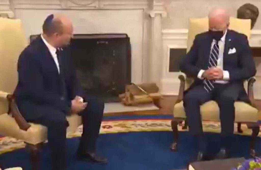 Για αυτό ο Τραμπ τον φωνάζει «sleepy Joe»: Το Viral βίντεο με την συνάντηση του Τ.Μπάιντεν με τον Ισραηλινό πρωθυπουργό