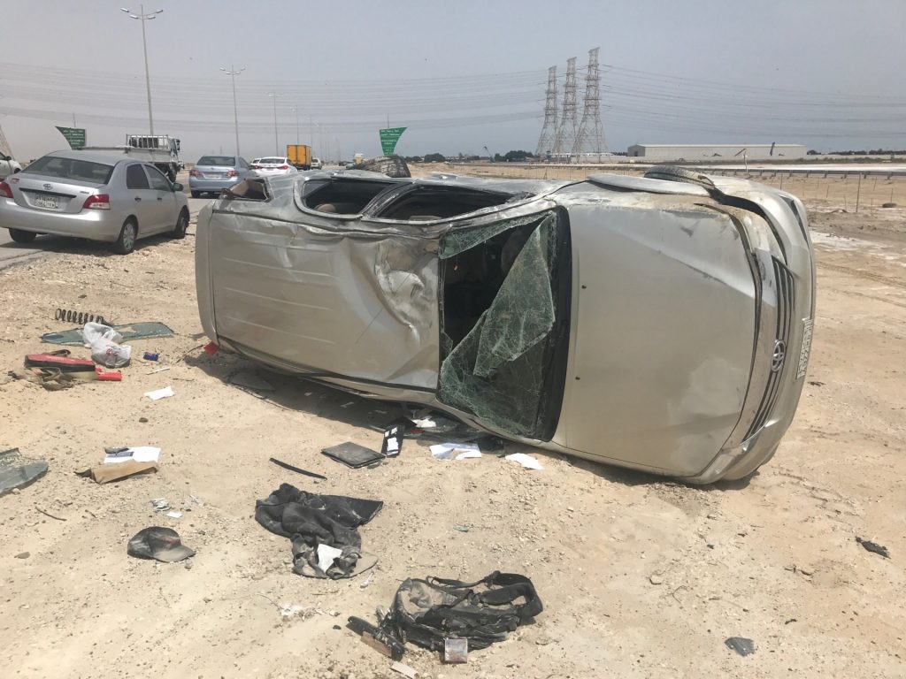 Σαουδική Αραβία: Οδηγός αυτοκινήτου πετά σε μεγάλο ύψος μετά από σύγκρουσή του