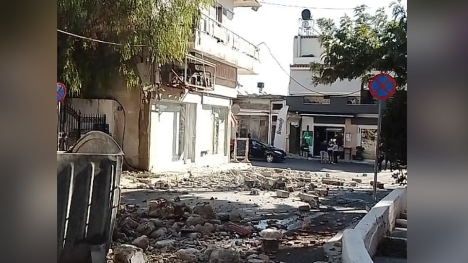 Στην περιοχή του σεισμού στην Κρήτη κλιμάκιο μηχανικών του Υπουργείου Υποδομών