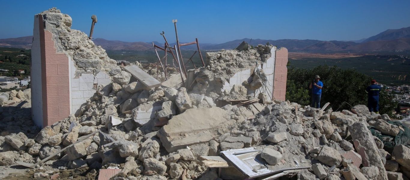 Σεισμός στην Κρήτη – Στα 772 τα μη κατοικήσιμα σπίτια