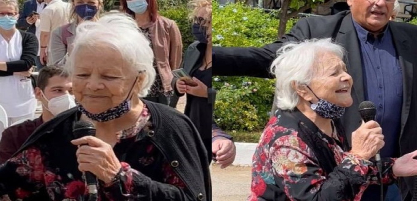 Η Μαίρη Λίντα τραγουδά Μανώλη Χιώτη μέσα από το Γηροκομείο Αθηνών και συγκινεί (βίντεο)