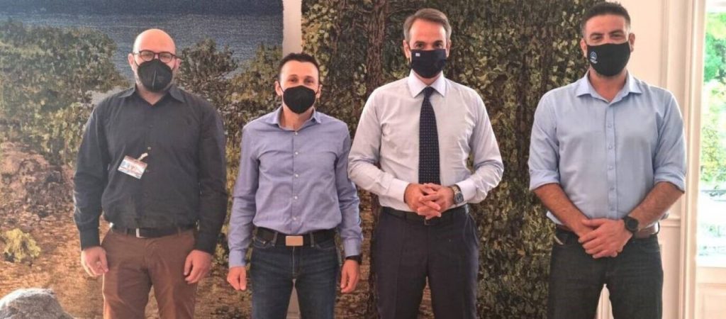 Συνάντηση του Εργοστασιακού Σωματείου Ναυπηγείων Σύρου με τον Κυριάκο Μητσοτάκη