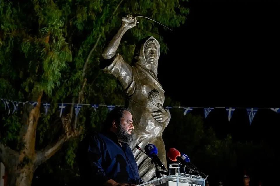 Πάρκο Δηλαβέρη: Αποκαλυπτήρια του αγάλματος της «Ηρωίδας Μανιάτισσας»