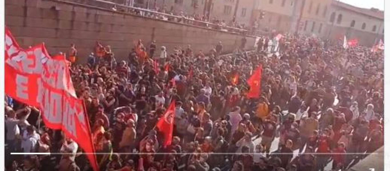 Ιταλία: Ένα εκατομμύριο εργαζόμενοι στους δρόμους κατά του πιστοποιητικού εμβολιασμού