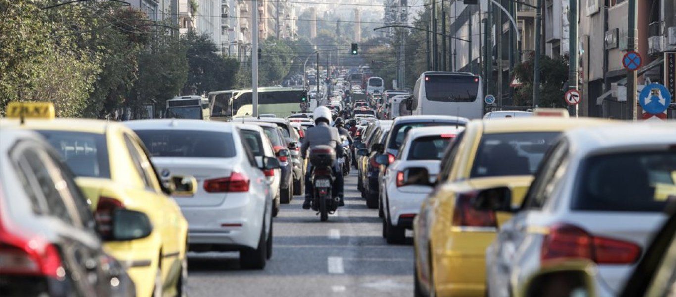 Αυξημένη η κίνηση στους δρόμους της Αθήνας – Που έχει μποτιλιάρισμα (φώτο)