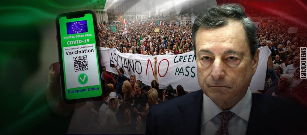 Τεράστια νίκη των απεργών στην Ιταλία – Κάνει πίσω η κυβέρνηση για το πιστοποιητικό εμβολιασμού