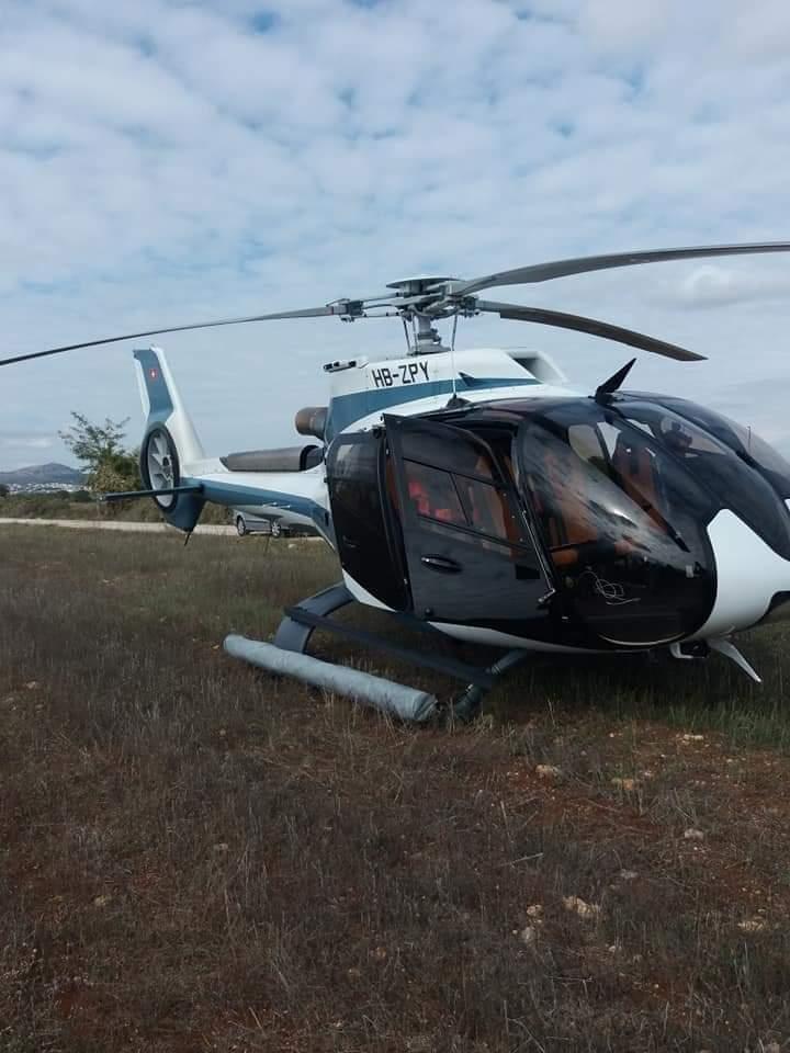 Κοζάνη: Αναγκαστική προσγείωση ελικοπτέρου σε χωράφι (βίντεο-φωτο)