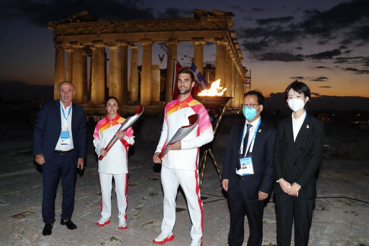 Στην Ακρόπολη η Ολυμπιακή Φλόγα (φώτο)