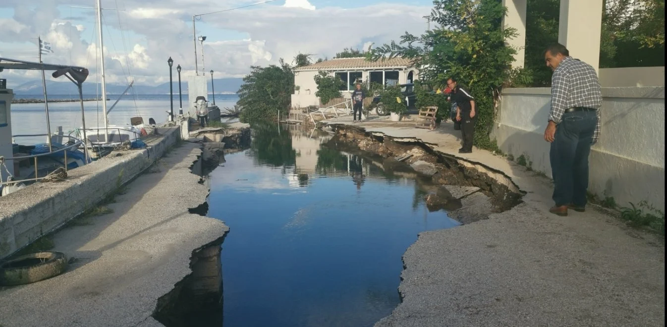 Κακοκαιρία «Μπάλλος»: Την πληγείσα Κέρκυρα επισκέφθηκε κλιμάκιο του ΣΥΡΙΖΑ