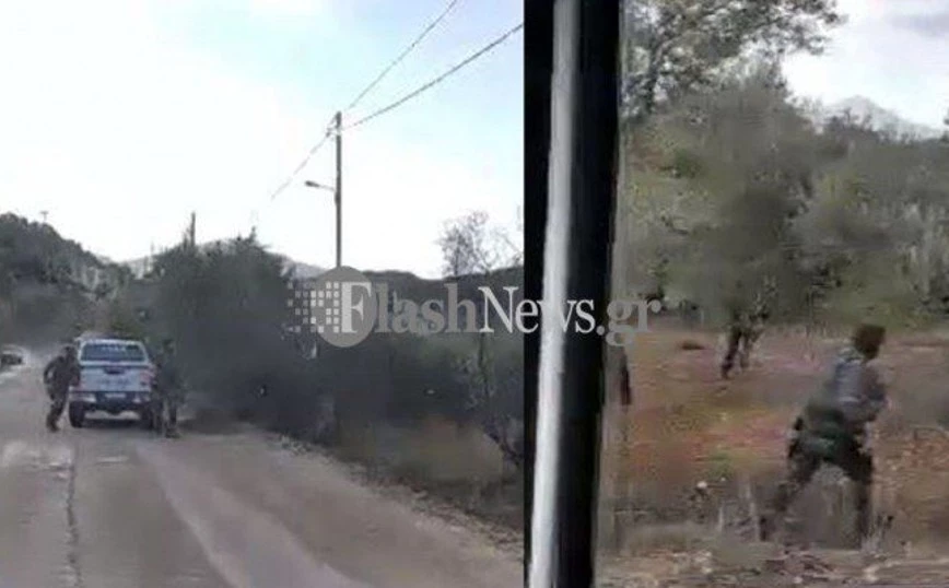 Χανιά: Η στιγμή που η ΕΛΑΣ καταδιώκει μέλη της οργάνωσης εμπορίας όπλων (βίντεο)