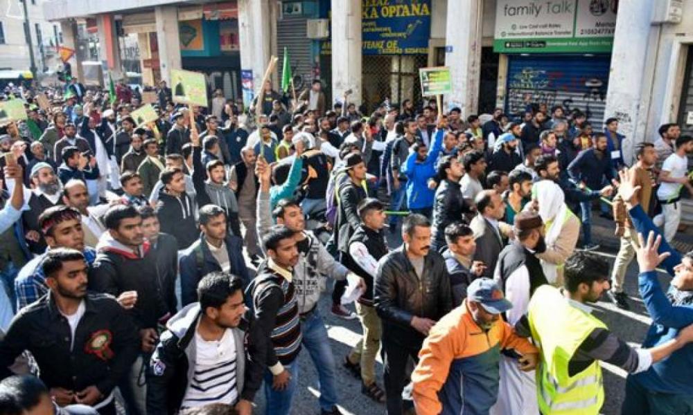 Nέα διαμαρτυρία πορείας από τους Πακιστανούς της Αθήνας μία ημέρα πριν την Επέτειο του «Όχι»