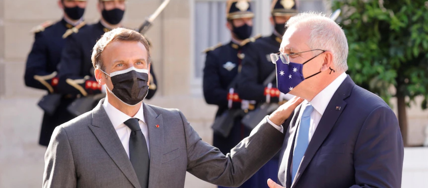 Πρώτη επικοινωνία για Ε.Μακρόν και Σ.Μόρισον μετά την κρίση των υποβρυχίων