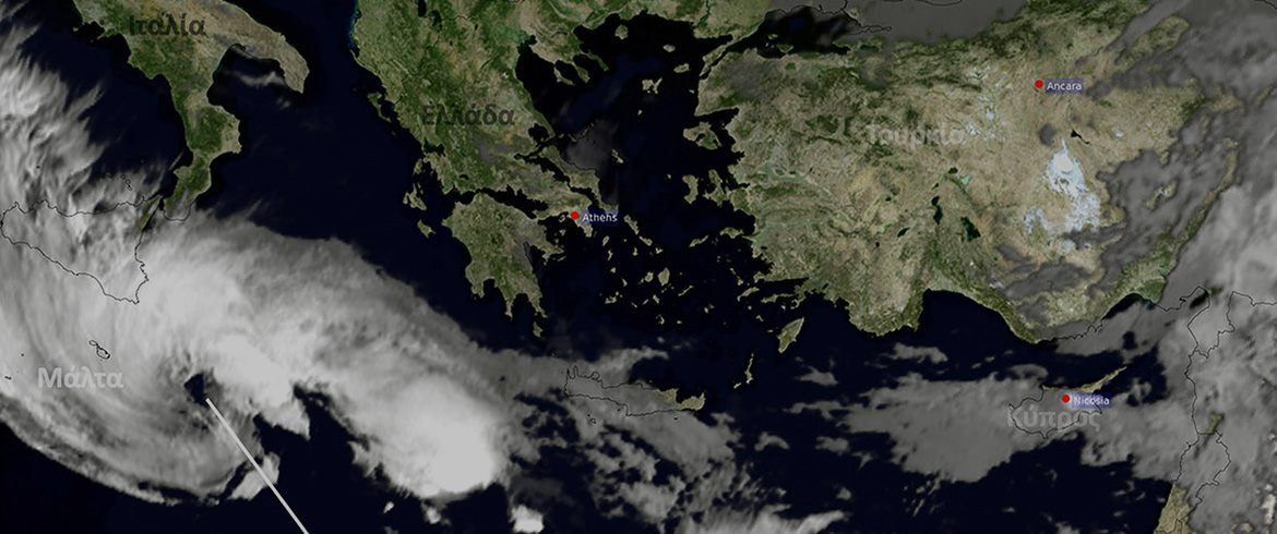 Μεσογειακός κυκλώνας «Νέαρχος»: Απειλεί τη Μάλτα και την Νότια Ιταλία – Πόσο θα επηρεαστεί η Ελλάδα