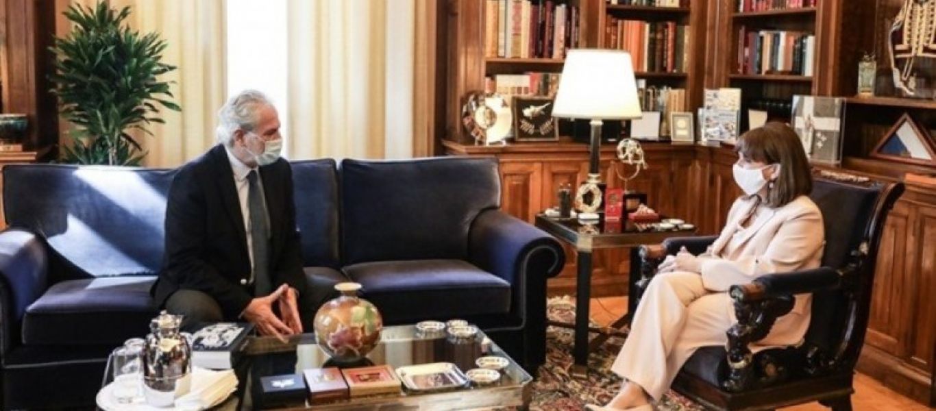 Η Κ.Σακελλαροπούλου ενημερώθηκε από τον Χ.Στυλιανίδη ια τη θωράκιση της χώρας από τις φυσικές απειλές