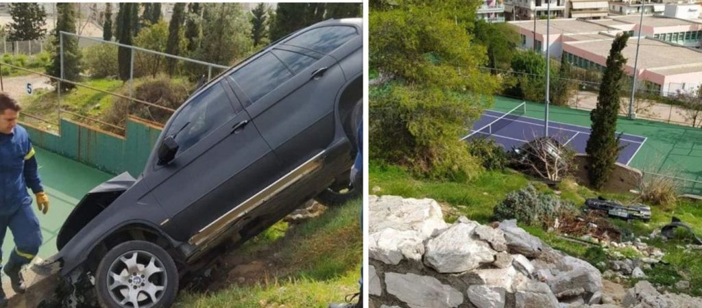 Τύχη βουνό είχαν δύο επιβάτες τζιπ – Το αυτοκίνητό τους έπεσε σε γκρεμό στην Πετρούπολη