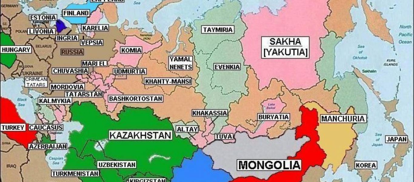 Η Τουρκία παρουσίασε χάρτη με την μεγάλη «Ευρασιατική Αυτοκρατορία» που «εξαφανίζει» την Ρωσία!