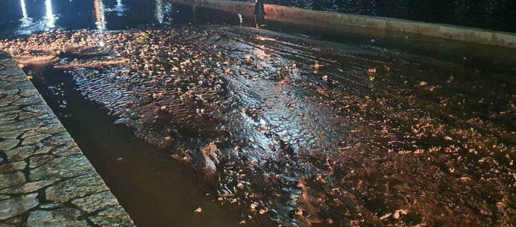 Έντονη βροχόπτωση στην Ιθάκη – Πλημμύρισαν οι δρόμοι (βίντεο)