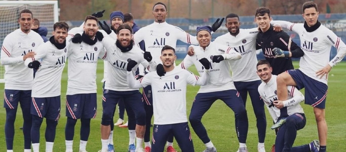 Σέρχιο Ράμος και Λιονέλ Μέσι μαζί στην προπόνηση της Παρί Σεν Ζερμέν!