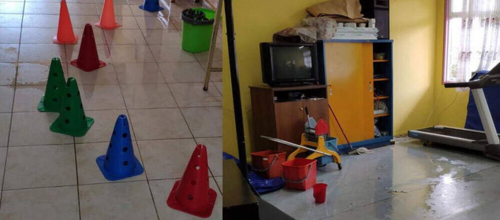 Κρήτη: Μάθημα σε αίθουσες από χαρτόκουτες σε Ειδικό σχολείο – Τριτοκοσμικές εικόνες (βίντεο)