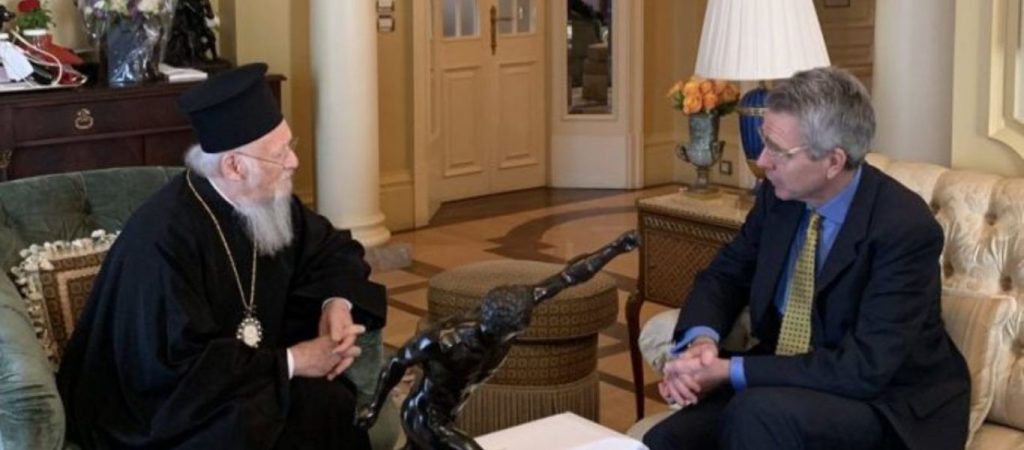 Συνάντηση Τζέφρι  Πάιατ με Οικουμενικό Πατριάρχη Βαρθολομαίο