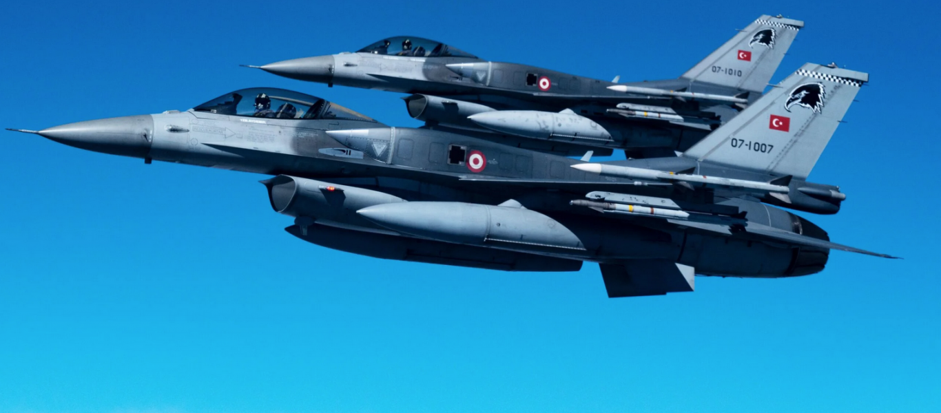 Τουρκικά μαχητικά σε αποστολή εικονικού βομβαρδισμού από μεγάλο ύψος σε Οινούσσες και Παναγιά